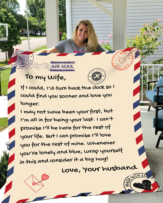 Gift For Her, Gift For Wife | Giant Love Letter Blanket