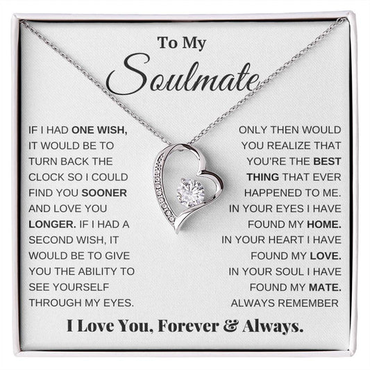 Gift For Her, Gift For Wife, Gift For Soulmate | You're My One Wish - Forever Love Necklace