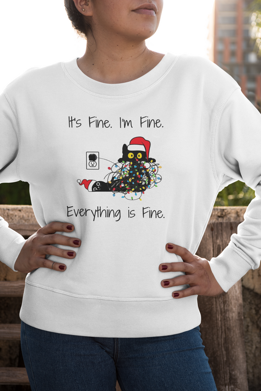 Gift For Her, Gift For Grandma, Gift For Mom, Gift For Wife, Gift For Sister, Gift For Daughter | Everything's Fine - Women's Christmas Sweater